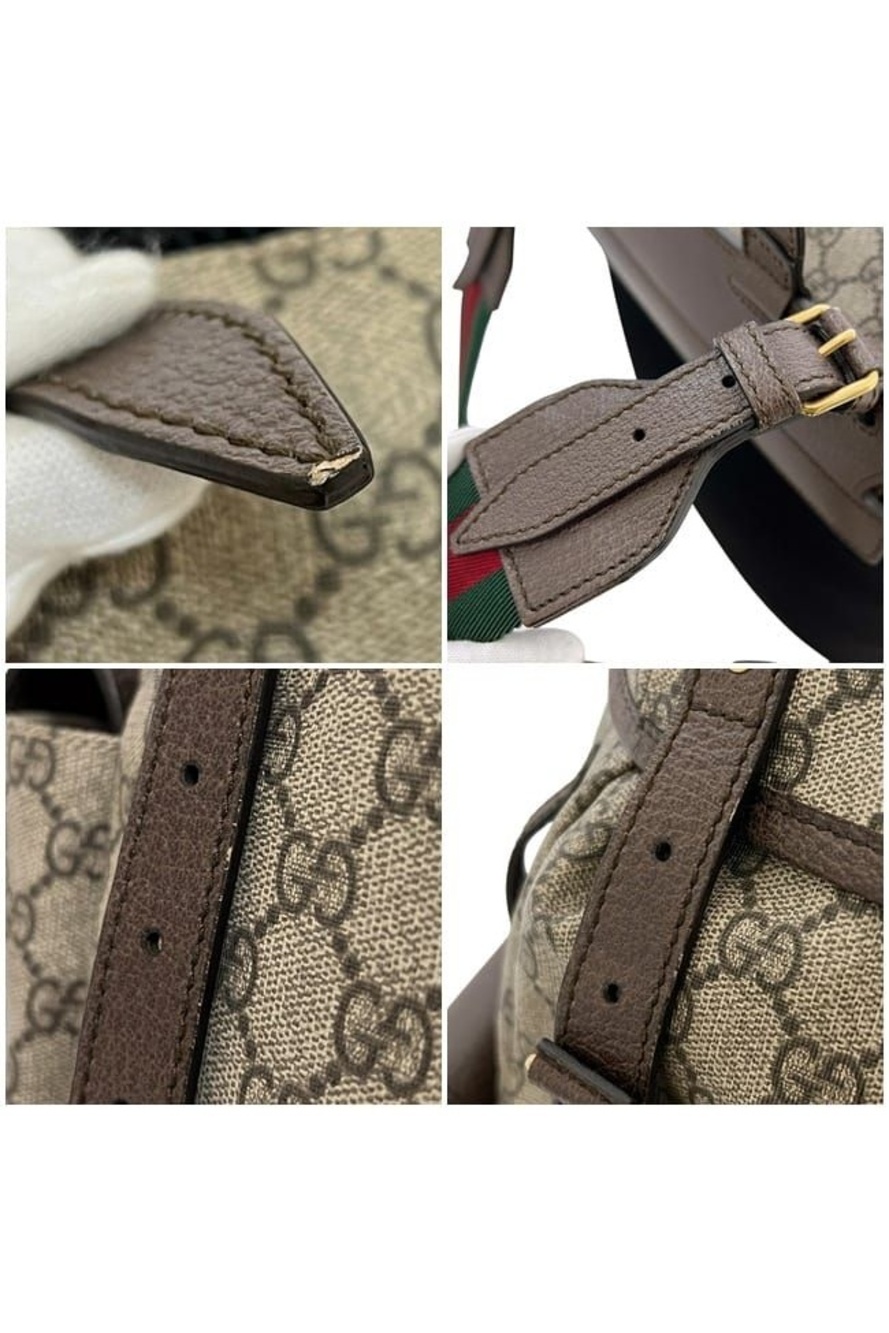 Gucci Backpack Beige Brown GG Supreme Sherry - Picture 8 of 10